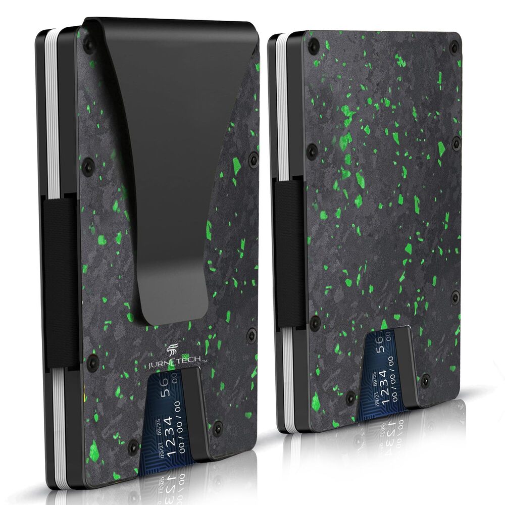 4722 Magnetic Carbon Fiber Slim Wallet with Money Clip Airtag, RFID